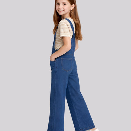 Girl's Top & Long Dungaree Set – image 2