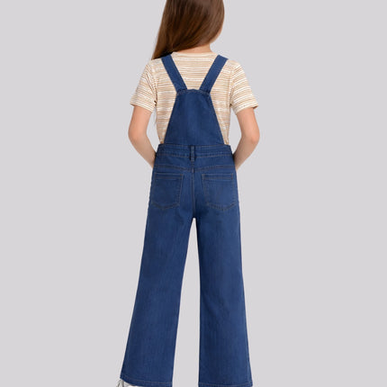Girl's Top & Long Dungaree Set – image 3