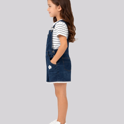 Girl's Top & Short Dungaree Set – image 3