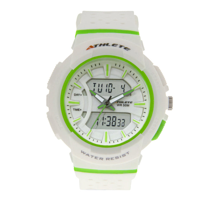 Eliz ATHLETE ES8593L8WWW White PU Case and Band Women's / Kids Watch-Impulse Warehouse UAE