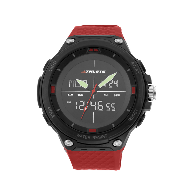 ELIZ ES8766G8NNR PU Case & Strap Analog-Digital Men's Watch-Impulse Warehouse UAE