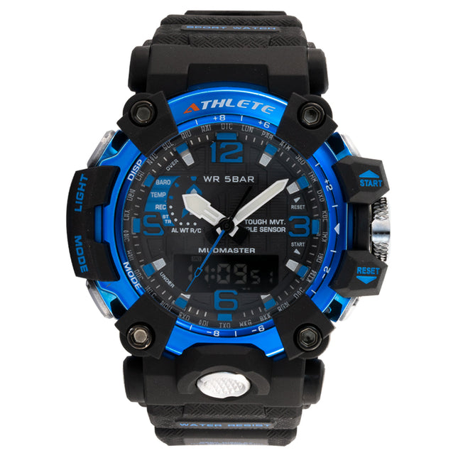 ELIZ ES8795G8NBN PU Case & Strap Analog-Digital Men's Watch-Impulse Warehouse UAE