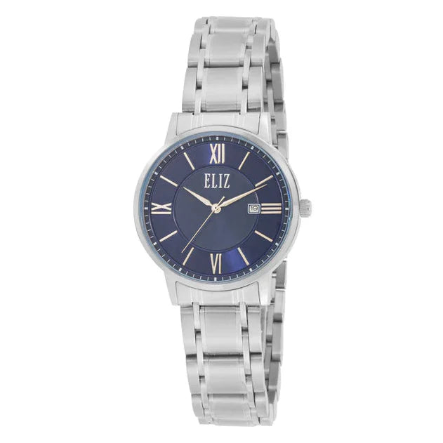 ELIZ ES8804L2SBS SS Case & Band Date Women's Watch