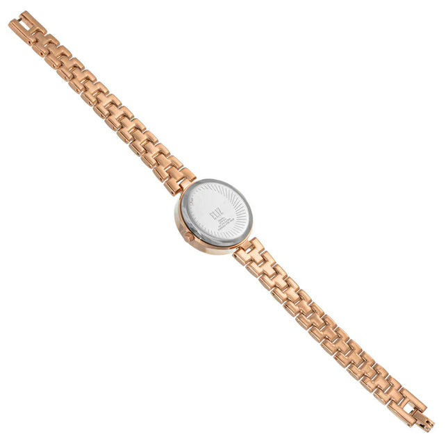 ELIZ ES8844L2RPR Metal Case and Bracelet 3-Hands Women's Watch