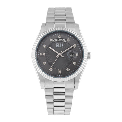 ELIZ ES8862G2SGS SS Case & Band Day-Date Men's Watch