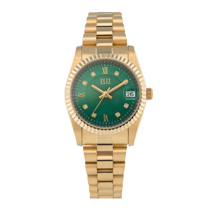 ELIZ ES8862L2GEG SS Case & Band Date Women's Watch
