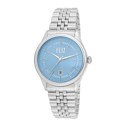 ELIZ ES8893G2SIS SS Case & Band Calendar Men's Watch