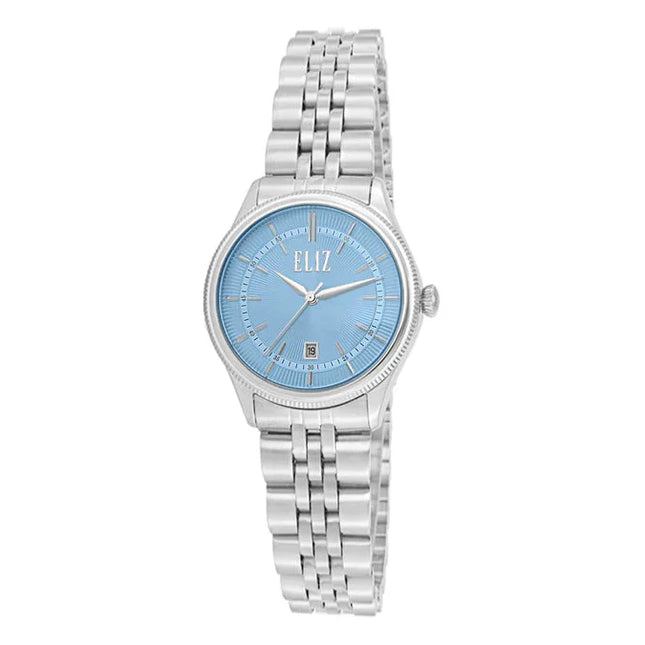 ELIZ ES8893L2SIS SS Case & Band Calendar Women's Watch
