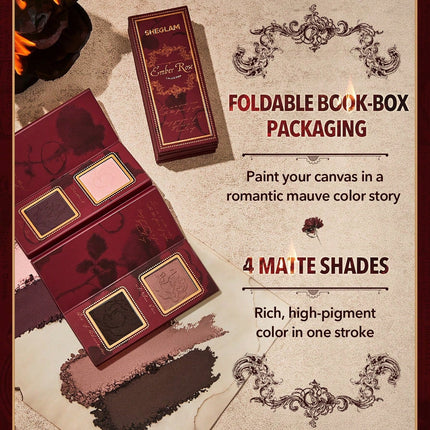 Sheglam Ember Rose Burning Devotion Color Palette Eye Shadow-xpressionsstyle