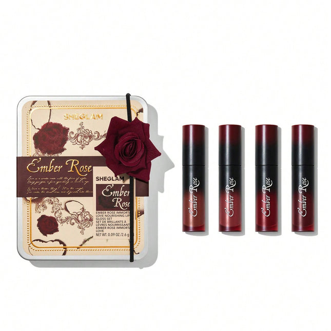 Sheglam Ember Rose Immortal Love Nourishing Lip Gloss Set-xpressionsstyle
