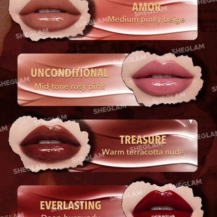 Sheglam Ember Rose Immortal Love Nourishing Lip Gloss Set-xpressionsstyle
