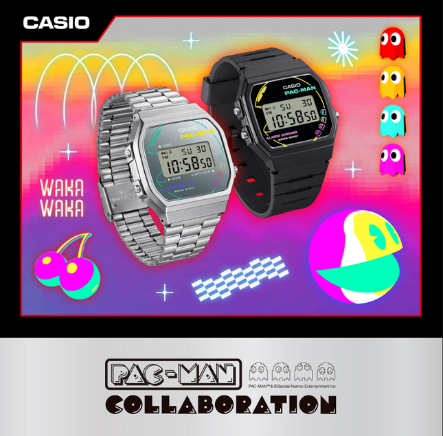 CASIO F-91WPC-1A PAC-MAN Limited Edition Unisex Watch-Impulse Warehouse UAE