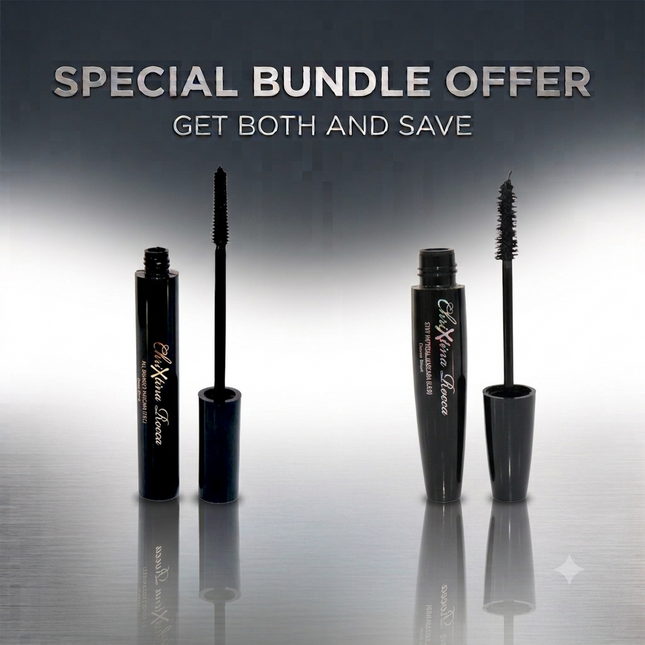 Chrixtina Rocca All Rounder Mascara (V&C) Deep Black + Chrixtina Rocca Stay Natural Mascara (L&D) Dense Black