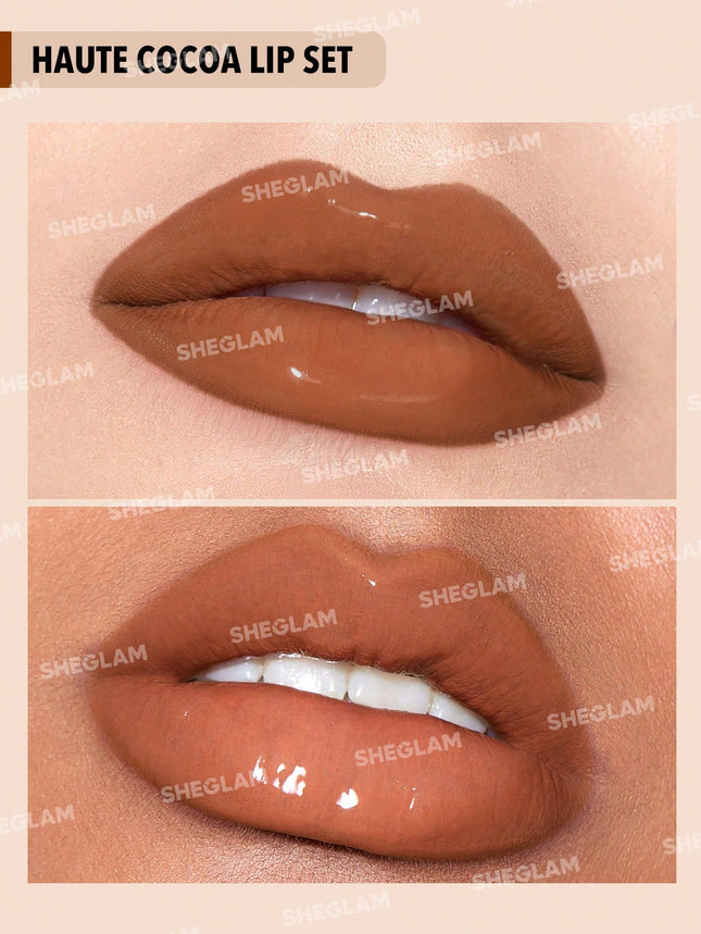 Sheglam Soft 90's Glam Lip Liner and Lip Duo Set-xpressionsstyle