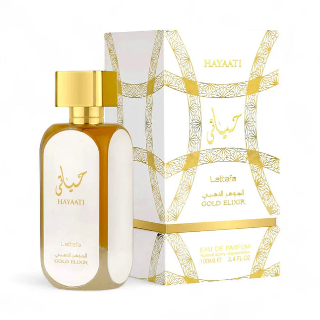 Hayaati Gold Elixir By Lattafa EDP 100ml-Impulse Warehouse UAE