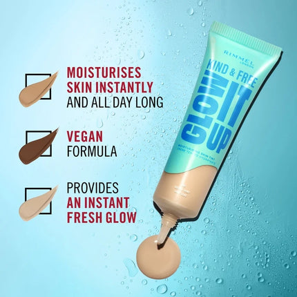 كريم أساس ريميل Kind & Free GLOW IT UP المُرطب للبشرة