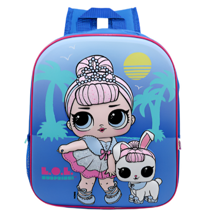 L.O.L Surprise! Kids Embossed 3D Backpack-xpressionstyle