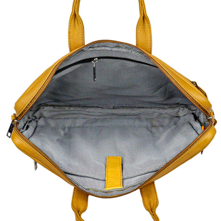 Men's Premium Full-Grain Leather Laptop Briefcase - Fits Up to 15.6" Laptops-xpressionsstyle