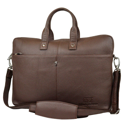 Men's Premium Full-Grain Leather Laptop Briefcase - Fits Up to 15.6" Laptops-xpressionsstyle