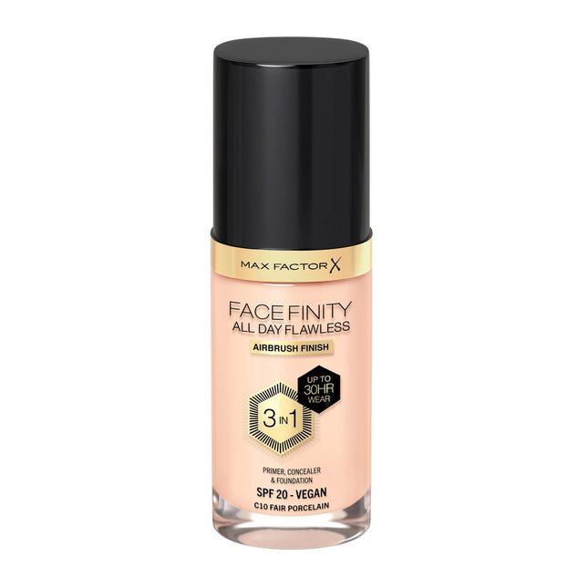 Max Factor Facefinity All Day Flawless Foundation - C10 Fair Porcelain (30ml)-Impulse Warehouse UAE