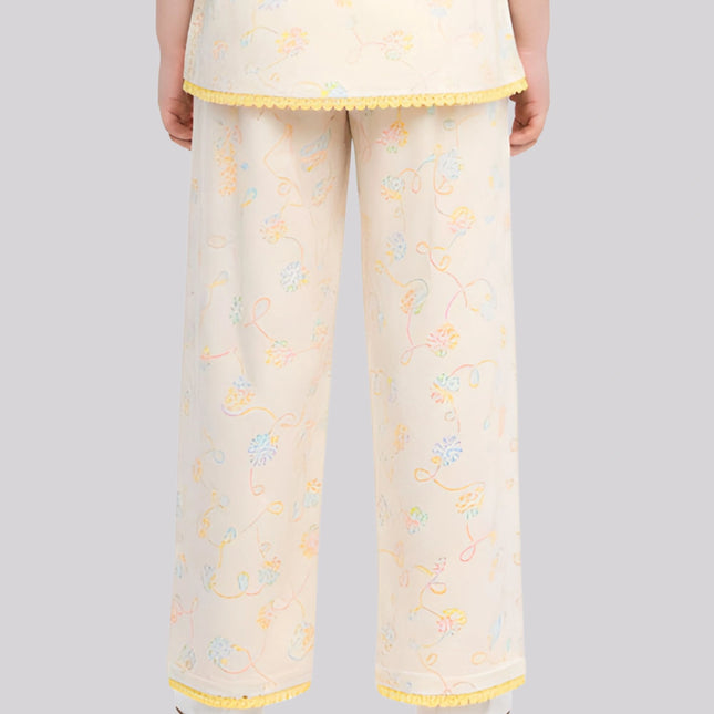 Girl's All Over Printed Palazzo Pants – image 2