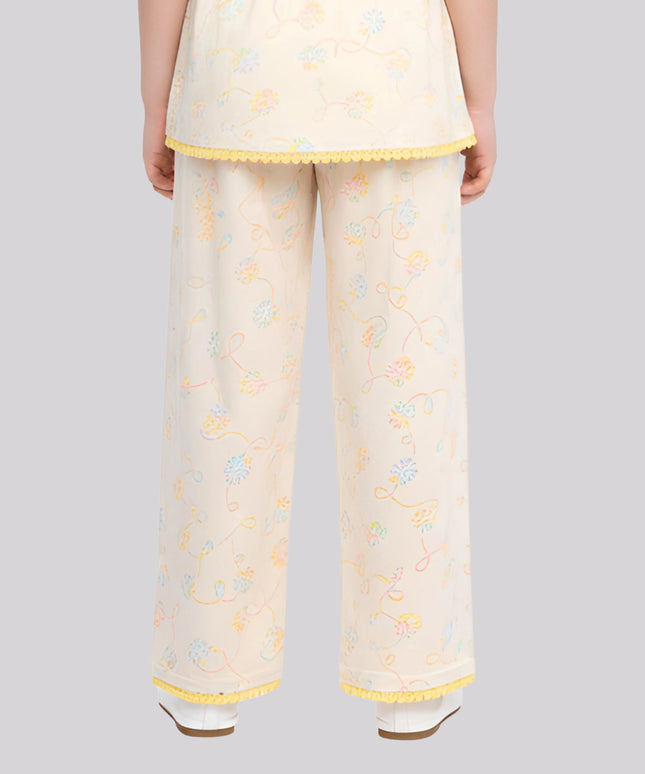 Girl's All Over Printed Palazzo Pants – image 2