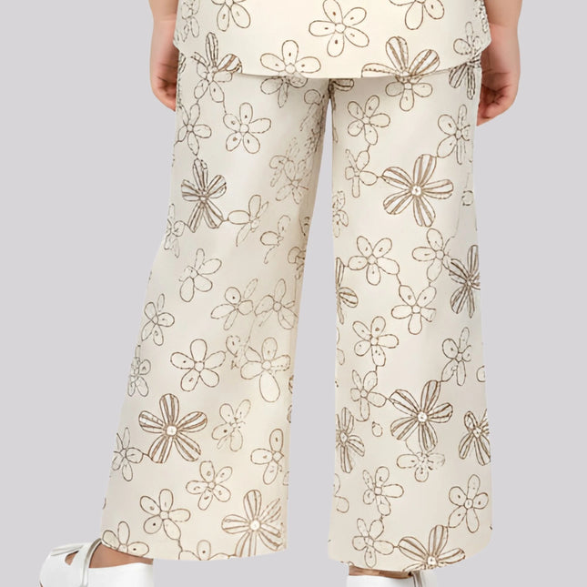 Girl’S All Over Embroidered Palazzo Pants – image 2