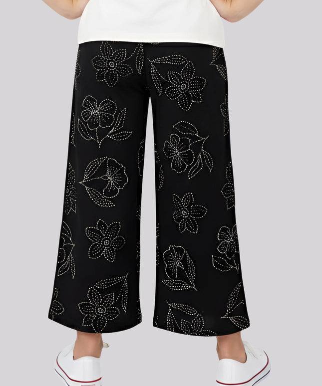 Girl's All Over Printed Palazzo Pants – image 2