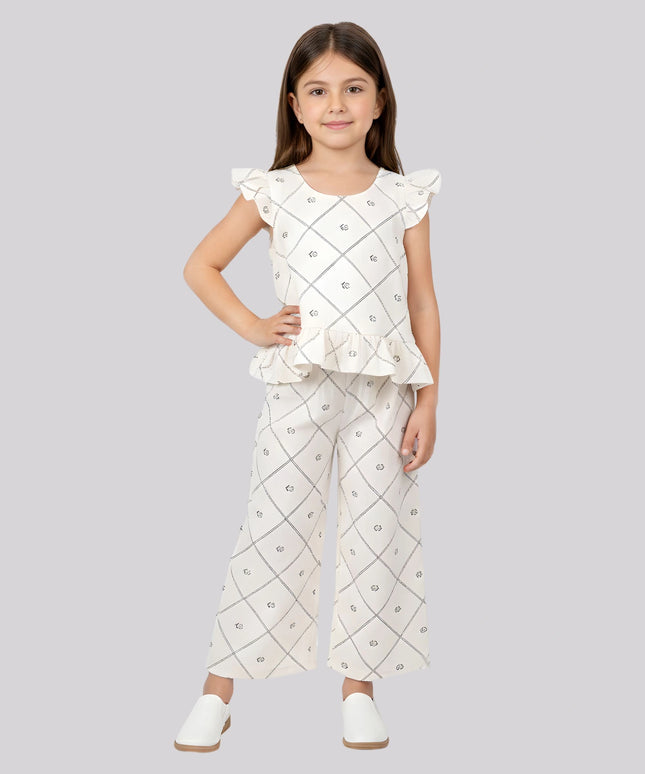 Girl's All Over Printed Palazzo Pants