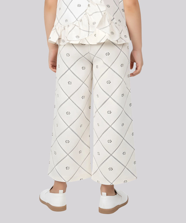 Girl's All Over Printed Palazzo Pants – image 2