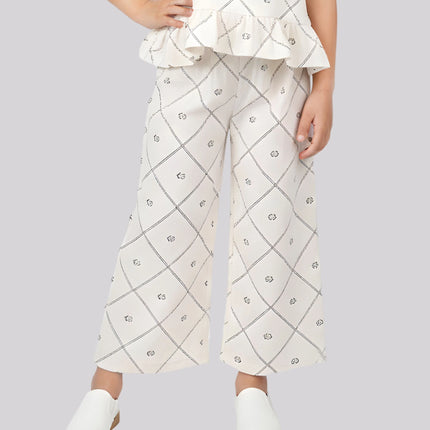 Girl's All Over Printed Palazzo Pants – image 3