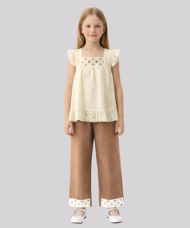 Girl's Embroidered Pant – image 2