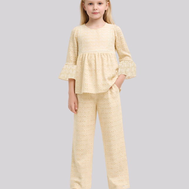 Girl's Embroidered Pant – image 2