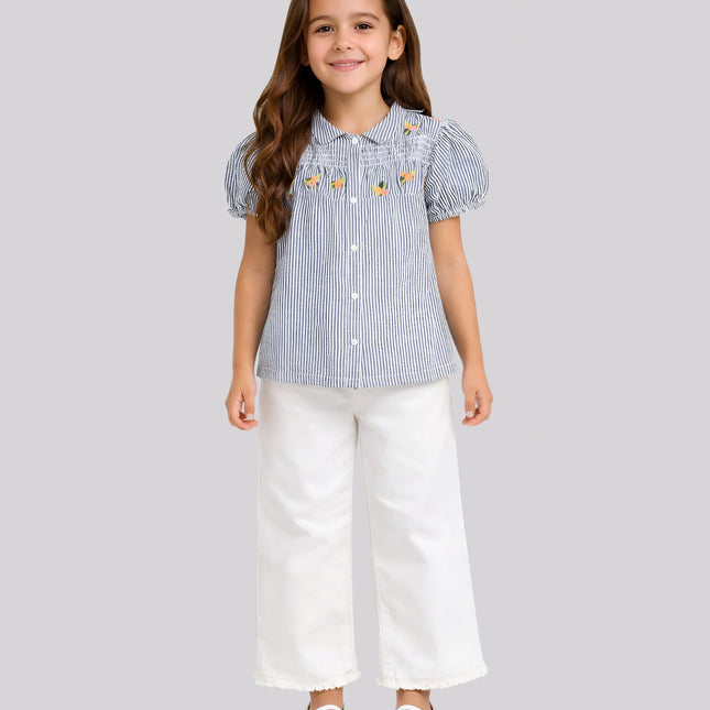 Girl's Casual Wide-Leg Pant