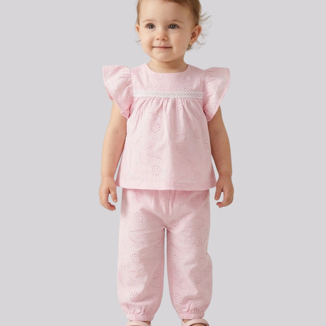 Baby Girl's Top & Harem Pant Set