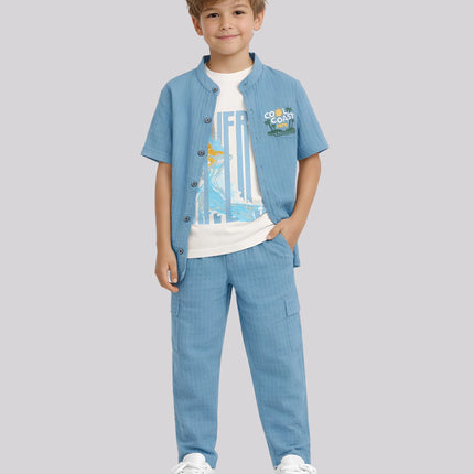 Boy's T-Shirt, Jacket & Pant Set
