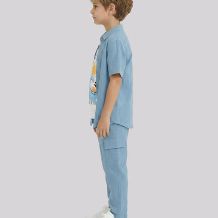 Boy's T-Shirt, Jacket & Pant Set – image 3