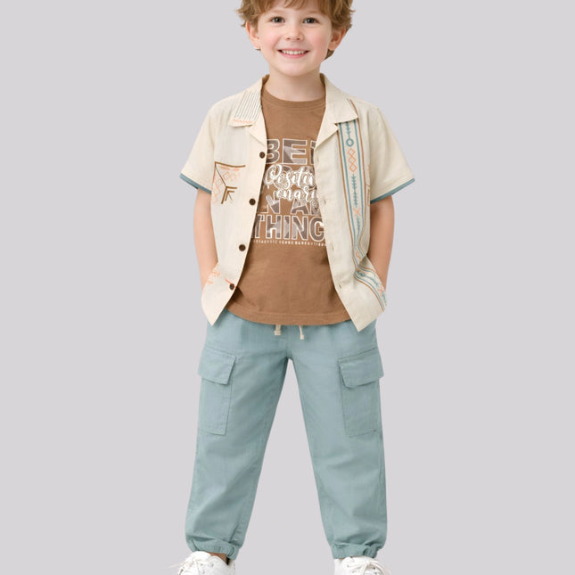 Boy's T-Shirt, Jacket & Pant Set
