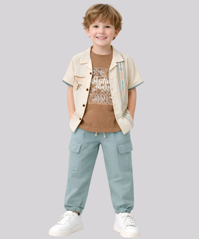 Boy's T-Shirt, Jacket & Pant Set