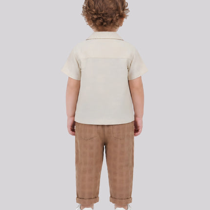 Baby Boy's Shirt, Inner Top & Pant Set – image 2