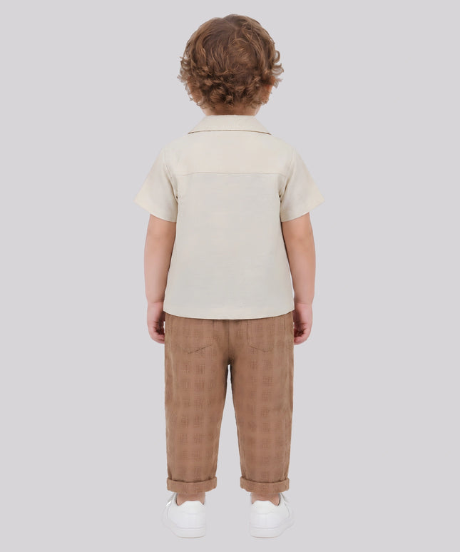 Baby Boy's Shirt, Inner Top & Pant Set – image 2