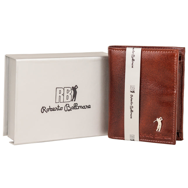 Roberto Ballmore Men's RFID Blocking, Hand-Crafted Leather Wallet-xpressionsstyle