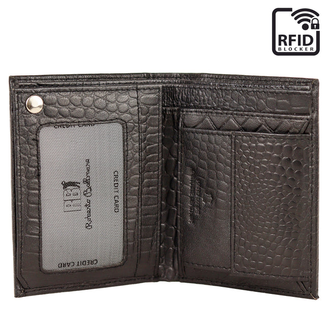 Roberto Ballmore Men's RFID Blocking, Hand-Crafted Leather Wallet-xpressionsstyle