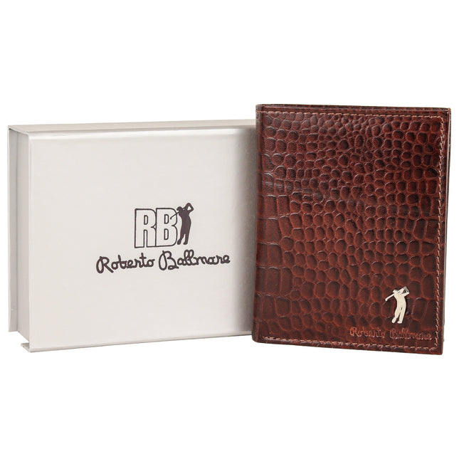 Roberto Ballmore Men's RFID Blocking, Hand-Crafted Leather Wallet-Impulse Warehouse UAE