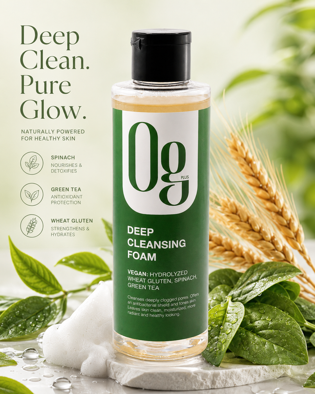 OG Plus Deep Cleansing Foam – Vegan Face Cleanser