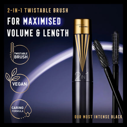 Max Factor Mascara Masterpiece 2 in 1 Lash Wow - Midnight Black-xpressionsstyle