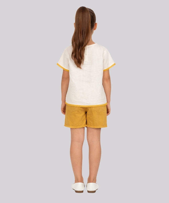 Girl's Casual Denim Shorts – image 2