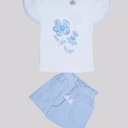 Baby Girl's Top & Shorts Set – image 3