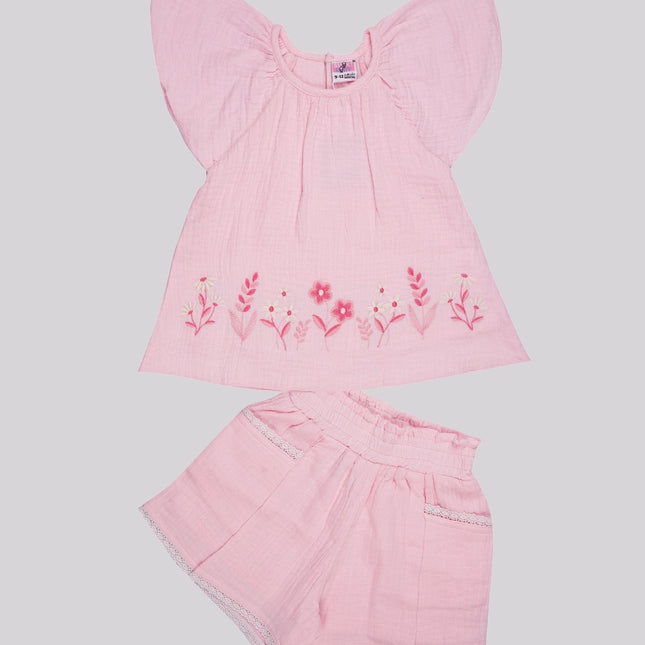 Baby Girl's Top & Shorts Set – image 2