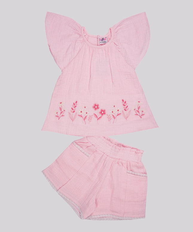Baby Girl's Top & Shorts Set – image 2